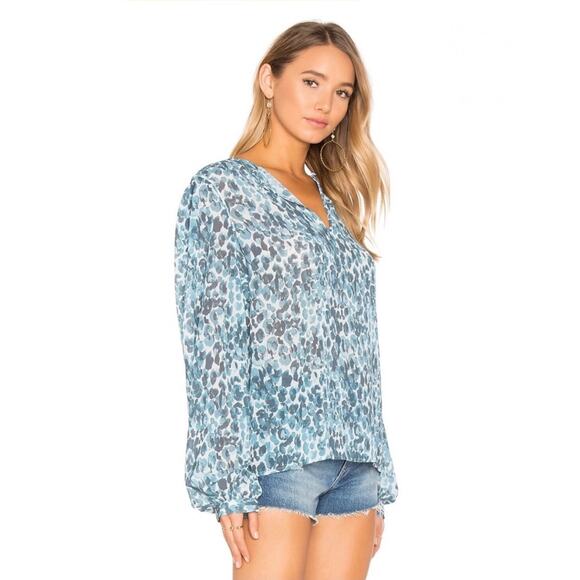 House of Harlow 1960 x Revolve Seymore Blouse Long SleeveTop Women's Size M - Picture 2 of 7